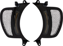 Load image into Gallery viewer, Custom Dynamics LED Vent Insert - Amber/White - Black w/ Black Mesh CD-RG-V-AW2-BB - Main Product View