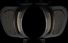 Load image into Gallery viewer, Custom Dynamics LED Vent Insert - Amber/White - Black w/ Black Mesh CD-RG-V-AW2-BB - Detail View