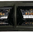 Load image into Gallery viewer, Custom Dynamics LED Vent Insert - Amber/White - Black w/ Black Mesh CD-VENT-AW2-BB - Side View
