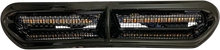 Load image into Gallery viewer, Custom Dynamics LED Vent Insert - Amber/White - Black w/ Black Mesh CD-VENT-AW2-BB - Side View
