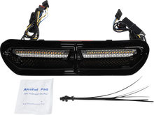 Load image into Gallery viewer, Custom Dynamics LED Vent Insert - Amber/White - Black w/ Stainless Mesh CD-VENT-AW2-B - Side View