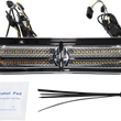 Load image into Gallery viewer, Custom Dynamics LED Vent Insert - Amber/White - Chrome w/ Stainless Mesh CD-VENT-AW2-C - Main Product View