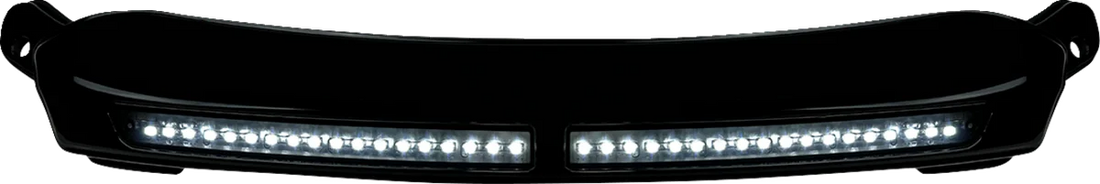 Custom Dynamics LED Windshield Trim - Chrome CD-RG-CV-W-C - Installation View