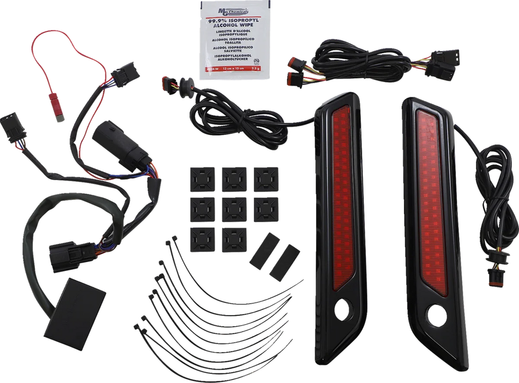 Custom Dynamics Latch Light - Saddlebag - Dual Color - Red - Black CD-SBL-DC-RB - Main Product View