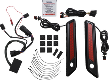 Load image into Gallery viewer, Custom Dynamics Latch Light - Saddlebag - Dual Color - Red - Black CD-SBL-DC-RB - Main Product View
