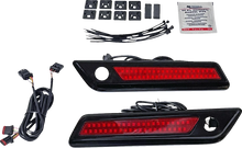 Load image into Gallery viewer, Custom Dynamics Latch Light - Saddlebag - Dual Color - Red - Black CD-SBL-DC-RB - Side View
