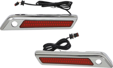 Load image into Gallery viewer, Custom Dynamics Latch Light - Saddlebag - Dual Color - Red - Chrome CD-SBL-DC4-RC - Main Product View