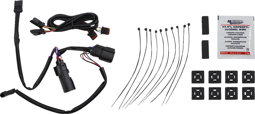 Custom Dynamics Latch Light - Saddlebag - Dual Color - Red - Chrome CD-SBL-DC4-RC - Side View