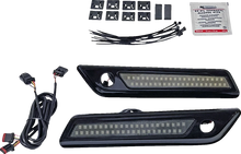 Load image into Gallery viewer, Custom Dynamics Latch Light - Saddlebag - Dual Color - Smoke - Black CD-SBL-DC-SB - Main Product View