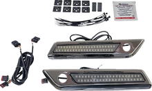 Load image into Gallery viewer, Custom Dynamics Latch Light - Saddlebag - Dual Color - Smoke - Chrome CD-SBL-DC-SC - Side View