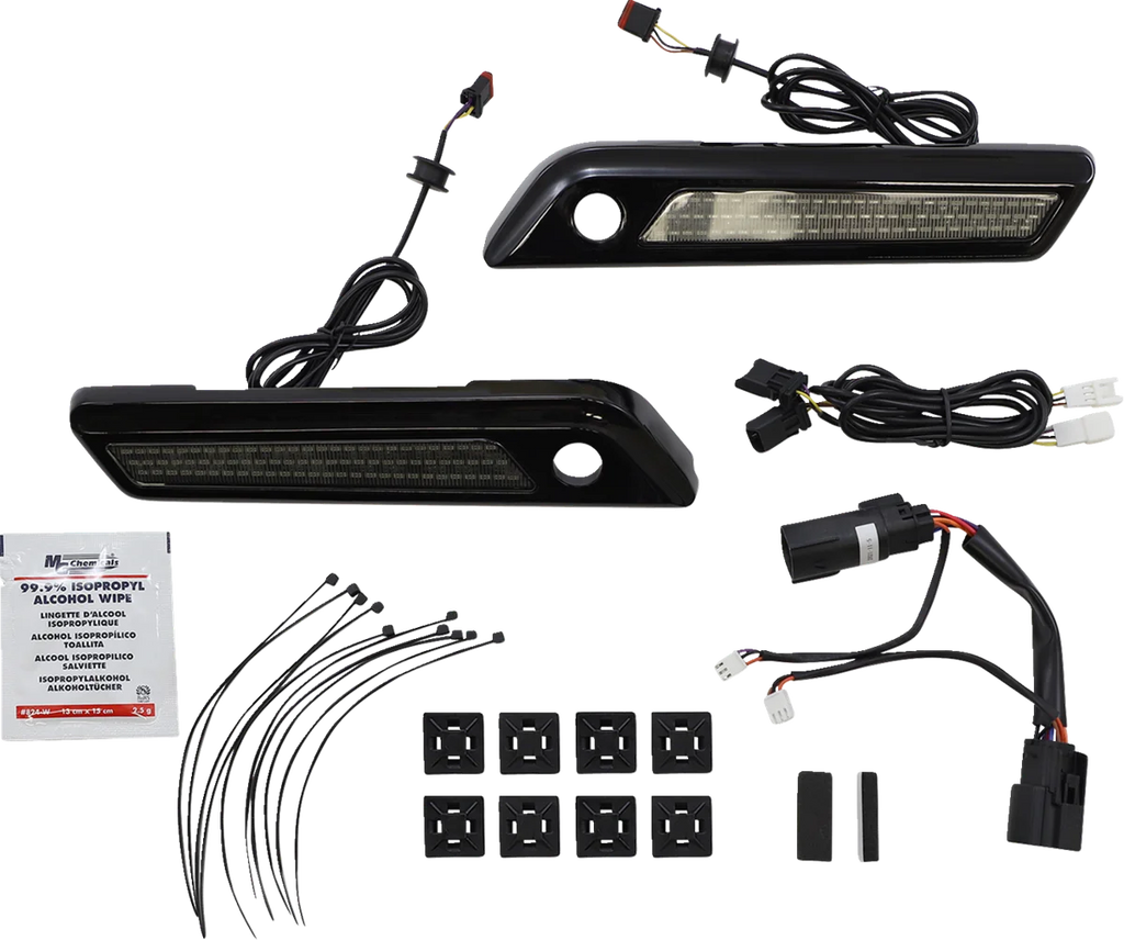 Custom Dynamics Latch Light - Saddlebag - Smoke - Black CD-SBL-BCM-SB - Main Product View