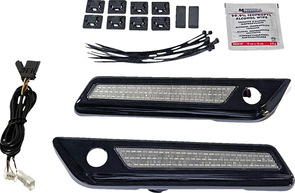 Custom Dynamics Latch Light - Saddlebag - Smoke - Black CD-SBL-BCM-SB - Side View
