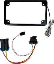 Load image into Gallery viewer, Custom Dynamics License Plate Frame - LED - w/ Tag Light - Black - SXS CD-LPF-RZR2 - Main Product View