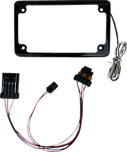 Load image into Gallery viewer, Custom Dynamics License Plate Frame - LED - w/ Tag Light - Black - SXS CD-LPF-RZRTRAIL - Main Product View