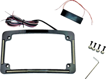 Load image into Gallery viewer, Custom Dynamics License Plate Frame - Radius - Black TF05-B - Side View