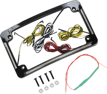 Load image into Gallery viewer, Custom Dynamics License Plate Frame - Radius - Black TF05-B - Back View