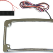 Load image into Gallery viewer, Custom Dynamics License Plate Frame - Red/White LED - Chrome TF08-C - Side View