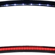 Load image into Gallery viewer, Custom Dynamics License Plate Frame - Red/White LED - Gloss Black TF08-B - Main Product View