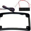 Load image into Gallery viewer, Custom Dynamics License Plate Frame - Red/White LED - Gloss Black TF08-B - Side View