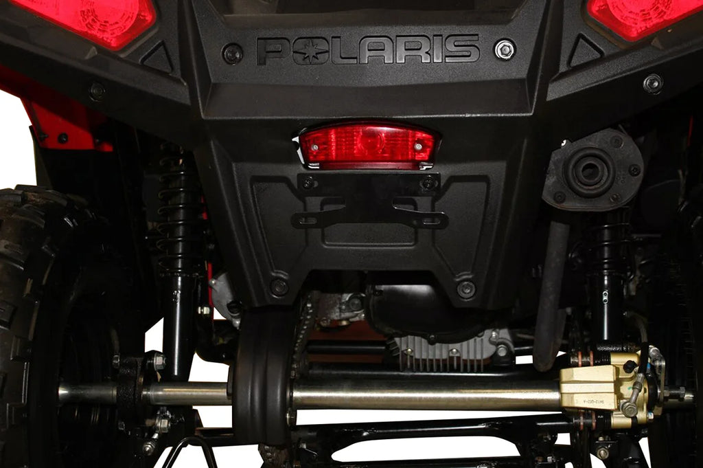 Custom Dynamics License Plate Mount - Universal CD-UTV-LPF-MT - Side View