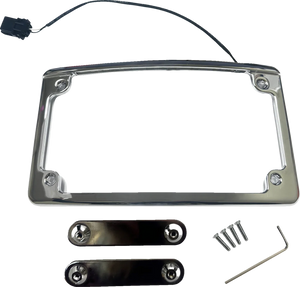 Custom Dynamics Lighted License Plate Frame - Chrome LPF-RAD-23CVO-C - Main Product View