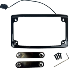 Load image into Gallery viewer, Custom Dynamics Lighted License Plate Frame - Chrome LPF-RAD-23CVO-C - Side View
