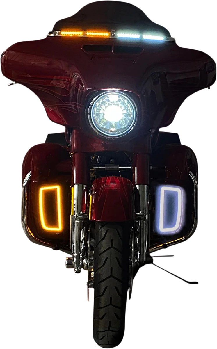 Custom Dynamics Lower Fairing Light Inserts CD-LF-AW-B - Side View