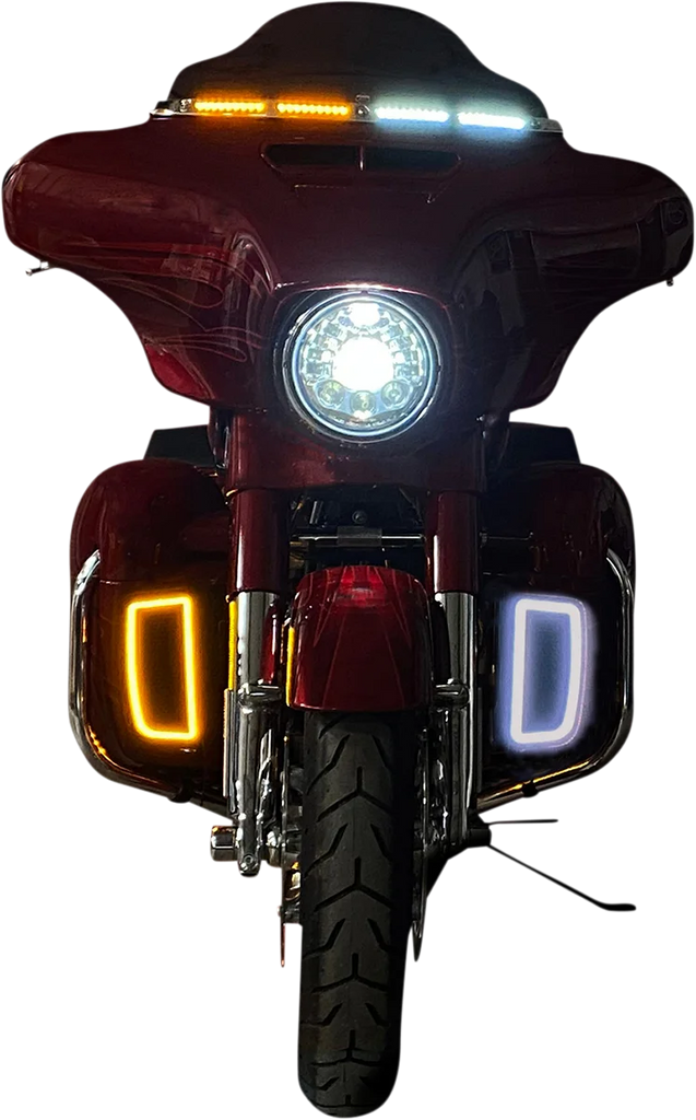Custom Dynamics Lower Fairing Light Inserts CD-LF-AW-B - Side View