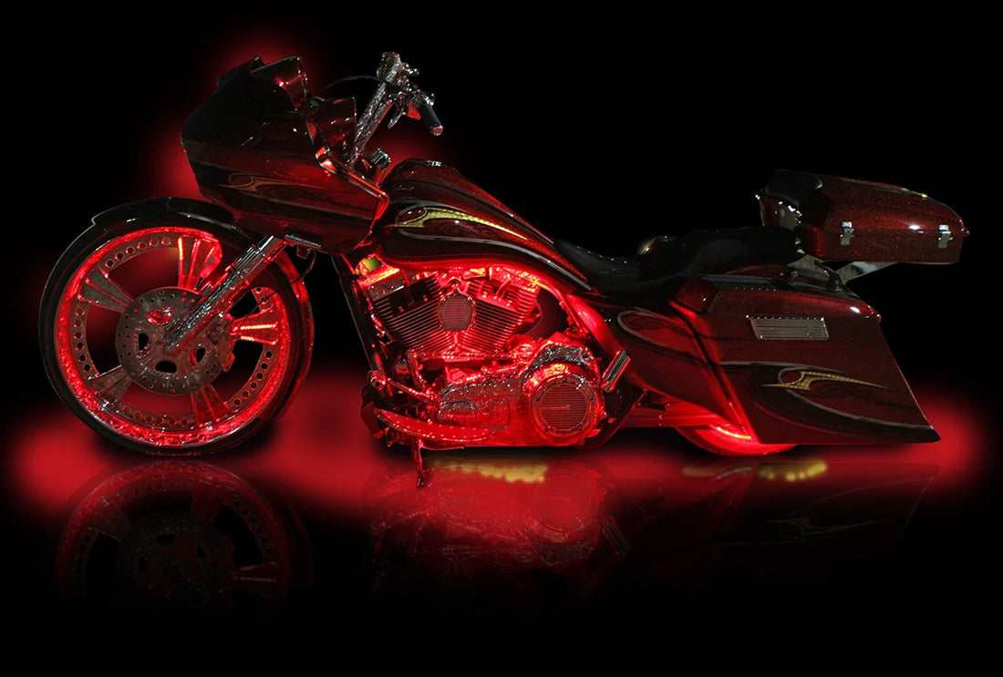 Custom Dynamics MagicFLEX2® Light Strips - 24 LED - Red MQ24RED - Side View