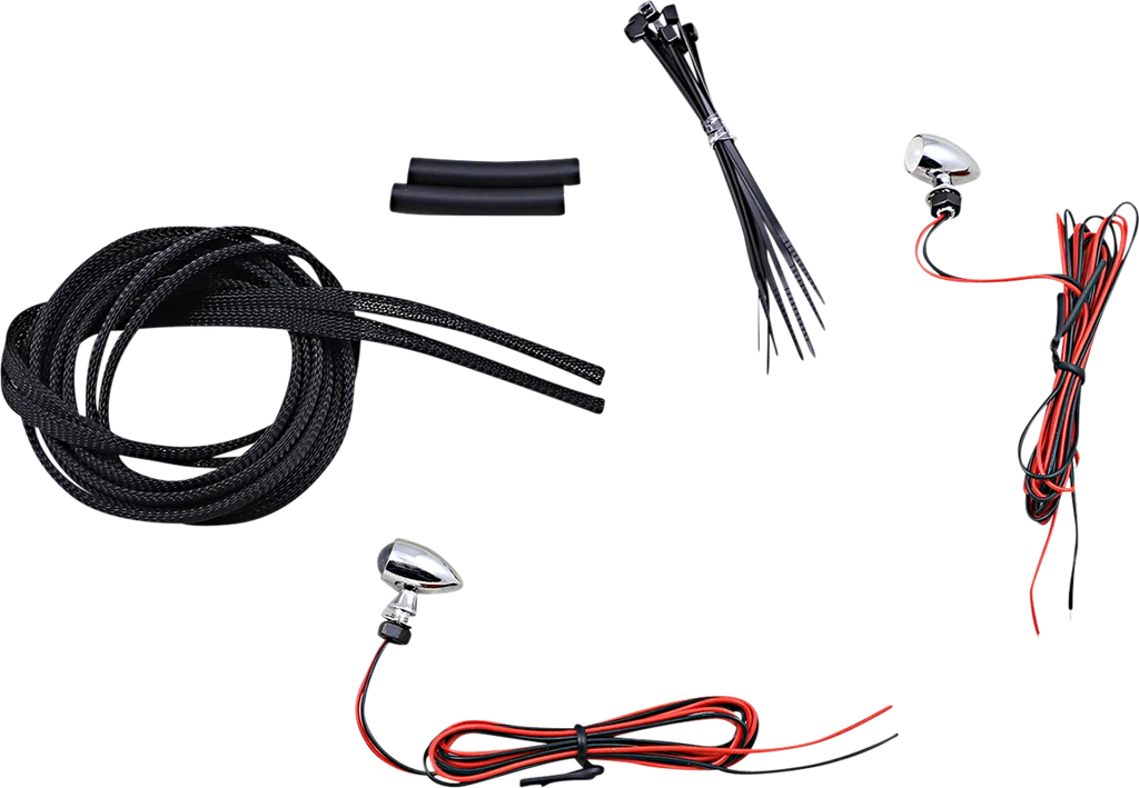 Custom Dynamics Micro Turn Signals - Red -Chrome CD-MICRO-R-C - Main Product View