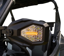 Load image into Gallery viewer, Custom Dynamics Mirrors - SXS - Side View - Hexagon - Black SXS-MIRROR - Back View