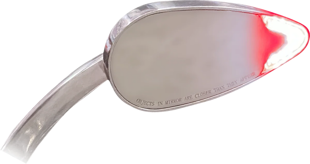 Custom Dynamics Mirrors - Side View - with LED Turn Signals - Chrome CD-MIR-PLUG-C - Back View