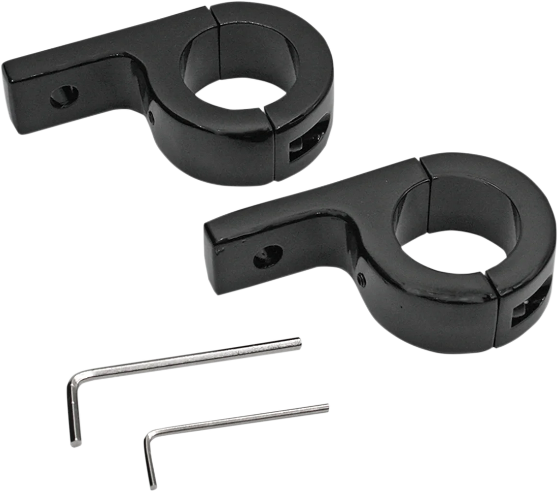 Custom Dynamics Mount Kit for 1-1/4" Tube - Chrome PB-125-C - Side View
