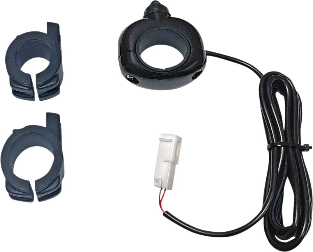 Custom Dynamics On/Off Switch - Universal - Chrome CD-AUX-UNV-C - Side View