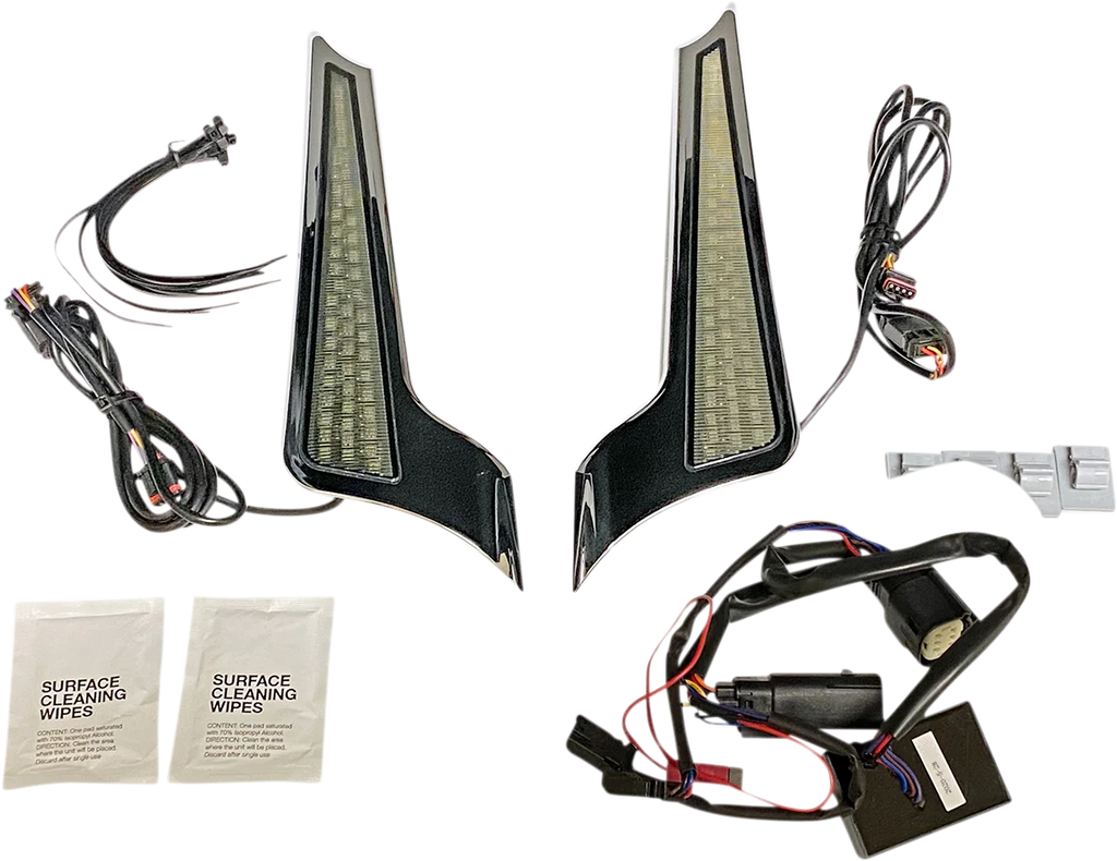 Custom Dynamics Panel Lights - Chrome - Smoke Lens CD-FASCIADCBCMC - Main Product View