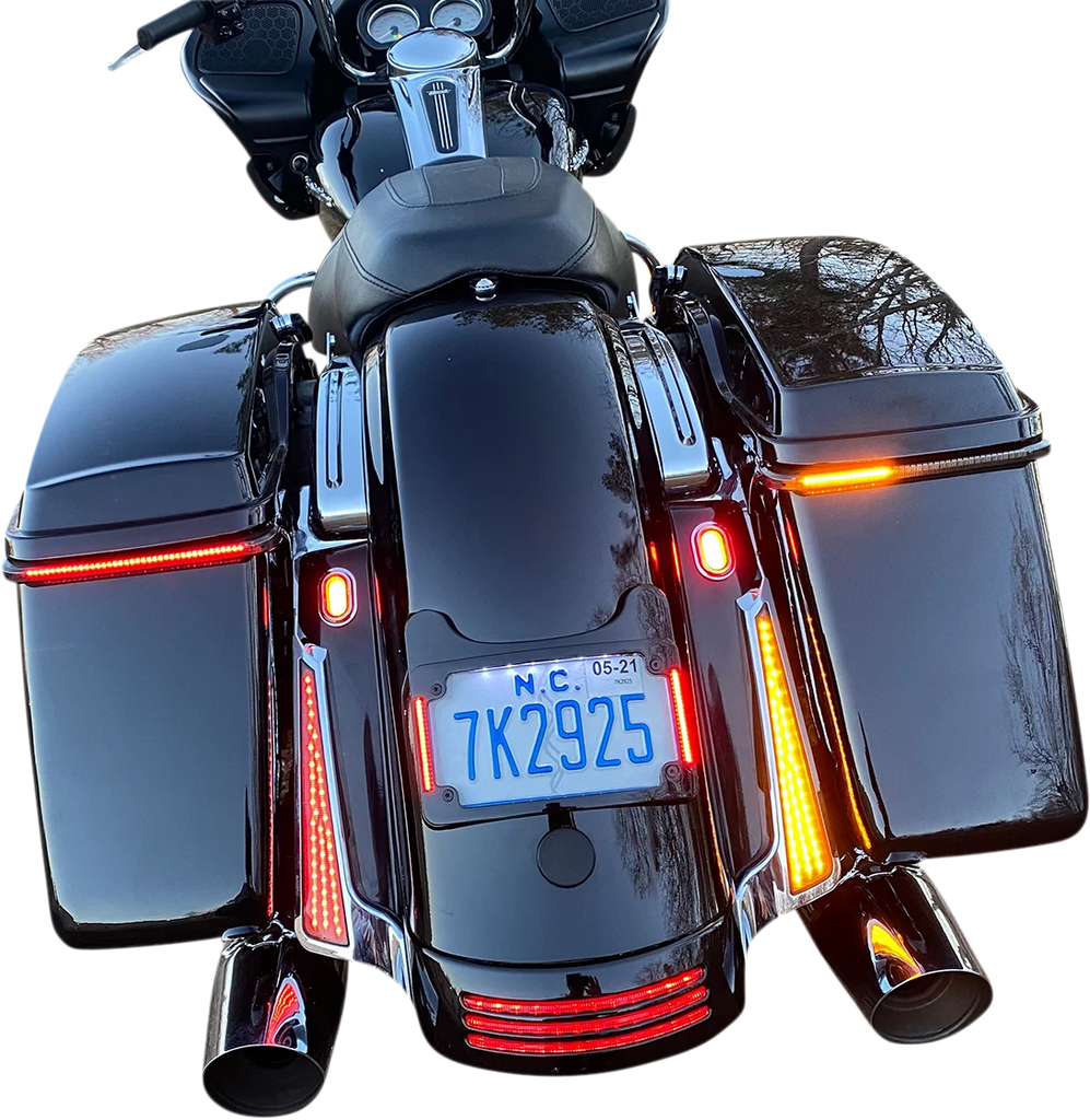 Custom Dynamics Panel Lights - Chrome - Smoke Lens CD-FASCIADCBCMC - Side View