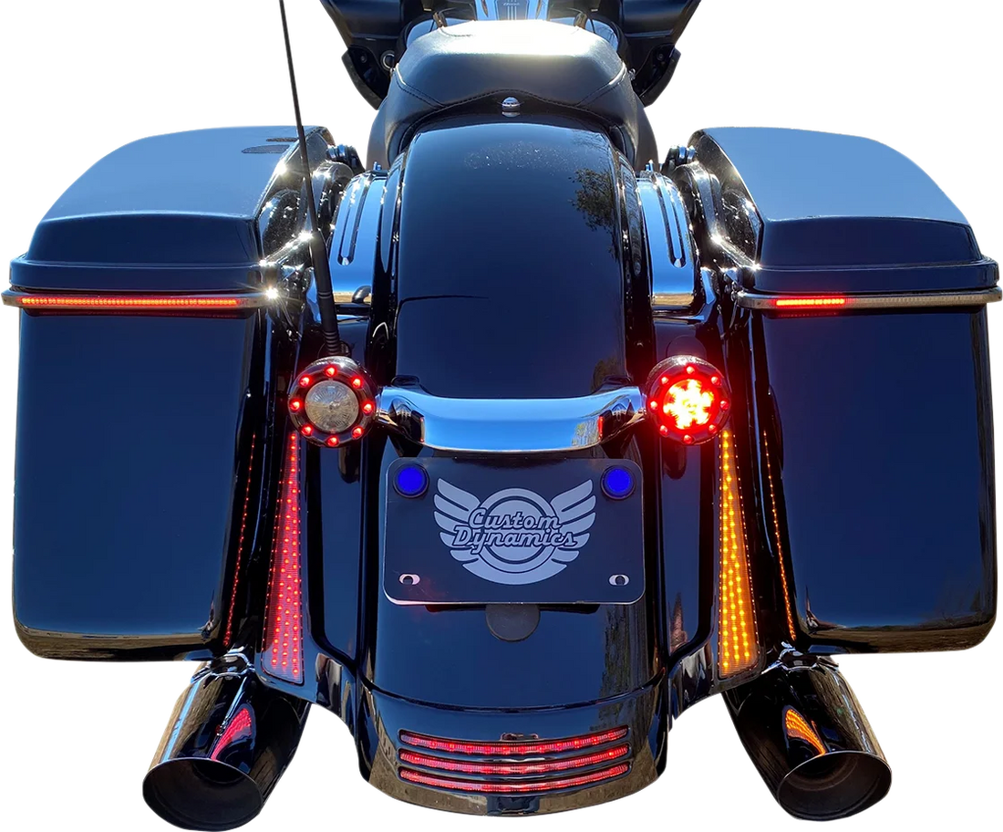 Custom Dynamics Panel Lights - Chrome - Smoke Lens CD-FASCIADCBCMC - Detail View