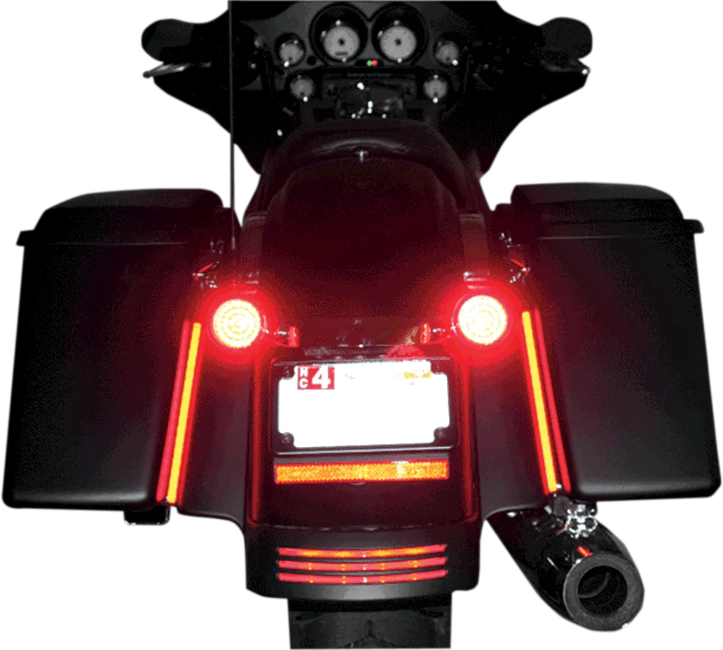 Custom Dynamics Plasma Rod -8" - Pair MPLASMA-RED-PR - Back View