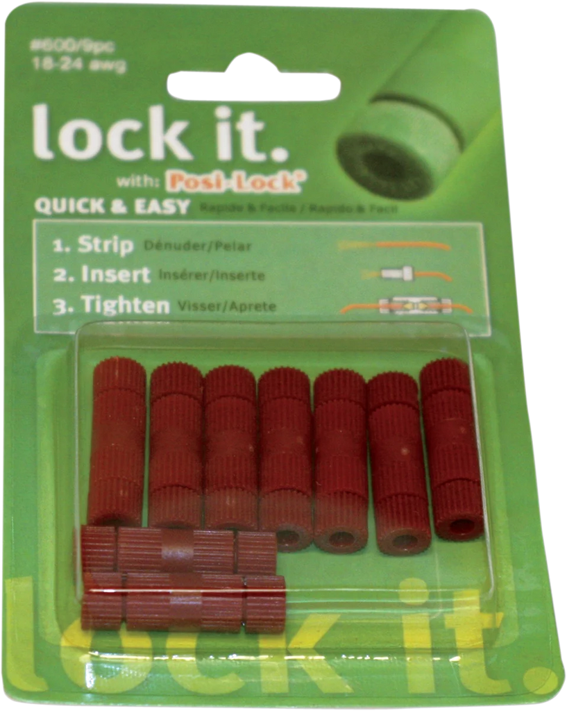 Custom Dynamics Posi-Lock Wire Connectors 18-24 Gauge - 9PK 600 - Main Product View