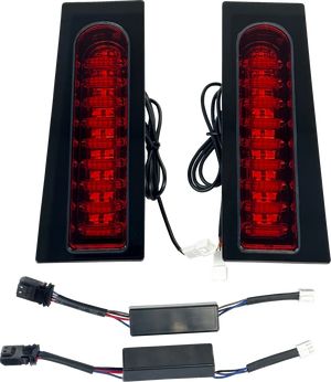 Custom Dynamics ProBEAM® Auxiliary Fillerz® - Run/Brake/Turn - Red Lens - Gloss Black PB-FILL-23-RB - Main Product View