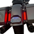 Load image into Gallery viewer, Custom Dynamics ProBEAM® Auxiliary Fillerz® - Run/Brake/Turn - Red Lens - Gloss Black PB-FILL-23-RB - Side View