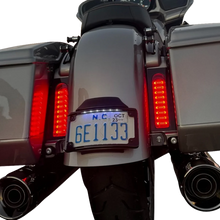Load image into Gallery viewer, Custom Dynamics ProBEAM® Auxiliary Fillerz® - Run/Brake/Turn - Red Lens - Gloss Black PB-FILL-23-RB - Side View