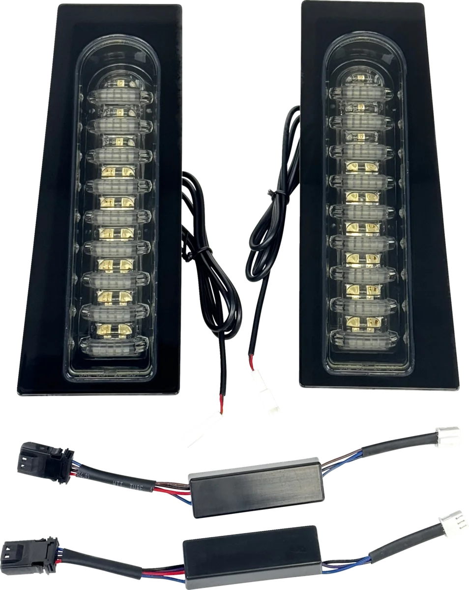 Custom Dynamics ProBEAM® Auxiliary Fillerz® - Run/Brake/Turn - Smoke Lens - Gloss Black PB-FILL-23-SB - Side View