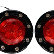Load image into Gallery viewer, Custom Dynamics ProBEAM® Bullet Ringz™ LED Turn Signals - Black/Red PB-BR-RR-IND-BR - Main Product View