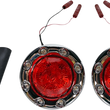 Load image into Gallery viewer, Custom Dynamics ProBEAM® Bullet Ringz™ LED Turn Signals - Chrome/Red PB-BR-RR-IND-CR - Main Product View
