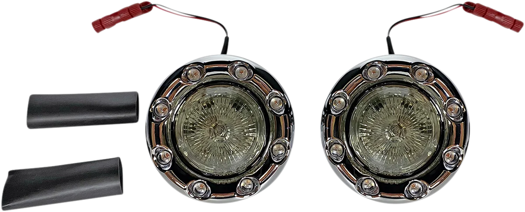 Custom Dynamics ProBEAM® Bullet Ringz™ LED Turn Signals - Chrome/Smoke PB-BR-RR-IND-CS - Main Product View