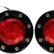 Load image into Gallery viewer, Custom Dynamics ProBEAM® Bullet Ringz™ LED Turn Signals - Black/Red PB-BR-RR-IND-BR - Main Product View