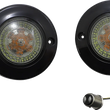 Load image into Gallery viewer, Custom Dynamics ProBEAM® Dynamic Ringz® LED Turn Signal - Black - Amber/White PB-FB-AW-1157BS - Main Product View