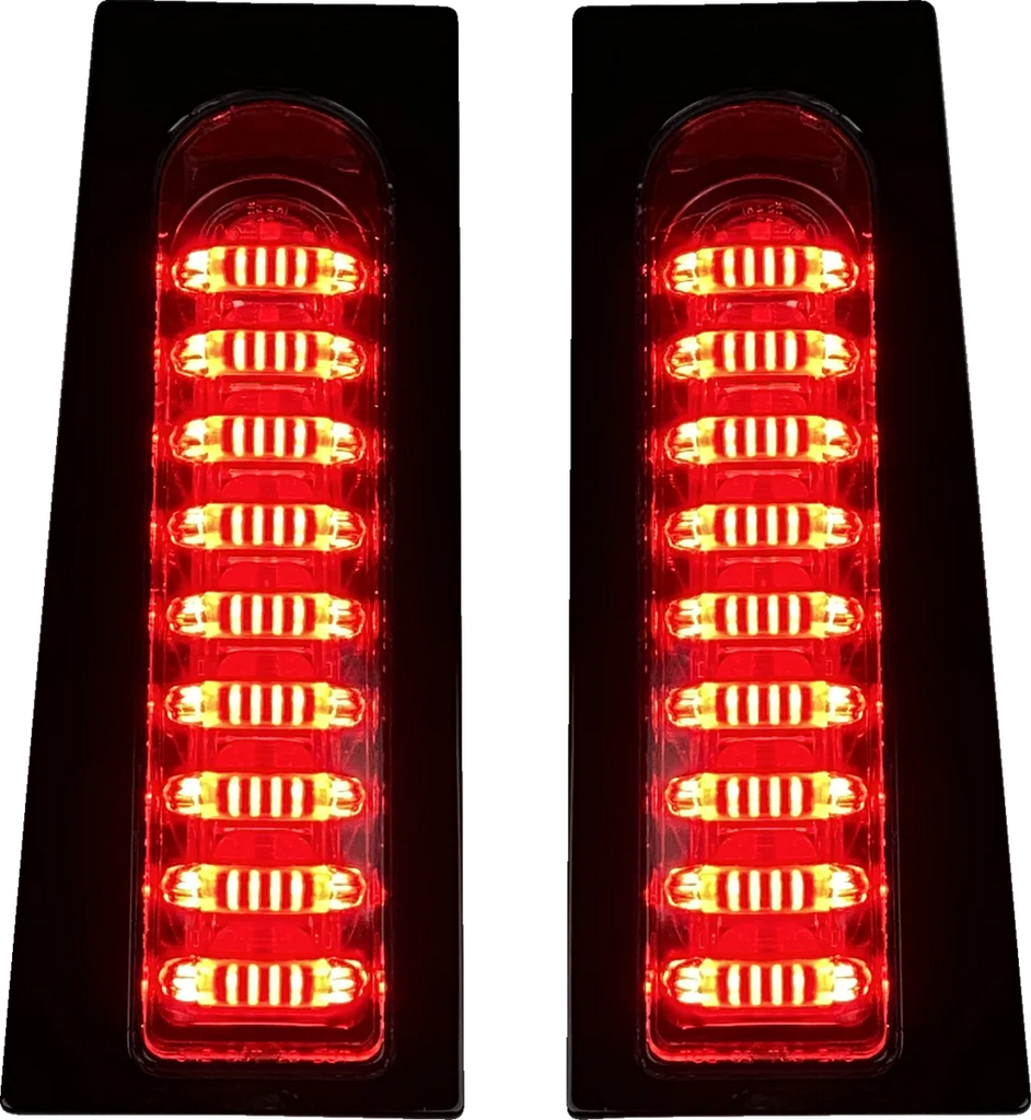 Custom Dynamics ProBEAM® Fillerz® Dual Color Lights - Smoke - Chrome PB-ECE-FILL-SC - Side View
