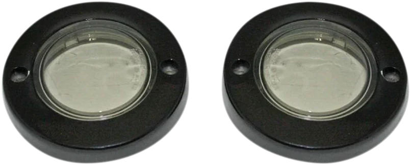 Custom Dynamics ProBEAM® Flat Bezel Turn Signal Adapters - Black/Smoke PB-FLAT-BEZ-BS - Main Product View